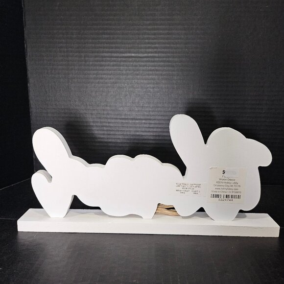 Hobby Lobby White Wood and Galvanized Blessed Script Lettering Tabletop Sign Wit - Picture 5 of 8